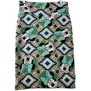 Disney Minnie Mouse Womens Patterned Pencil Skirt Small LuLaRoe